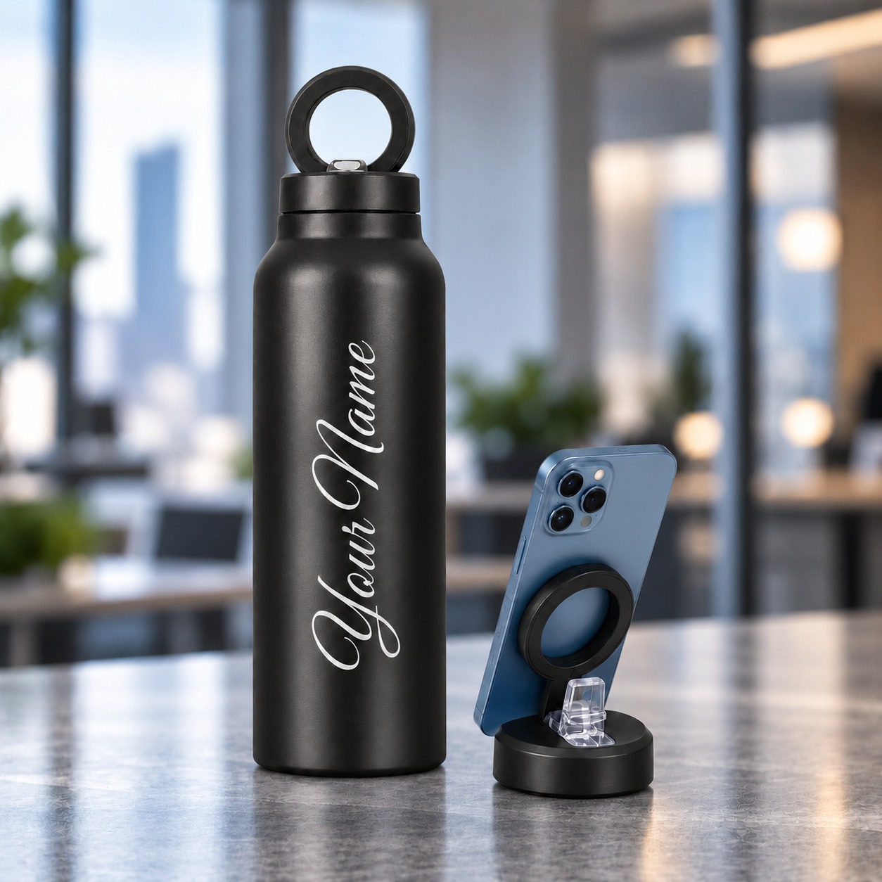B8 Magnetic Phone Holder Bottle 